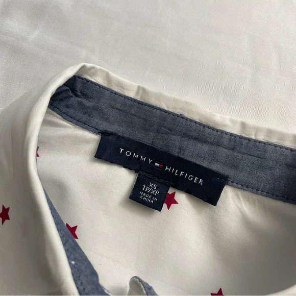 NWOT Tommy Hilfiger Beach Collar Button Up - Picture 4 of 5